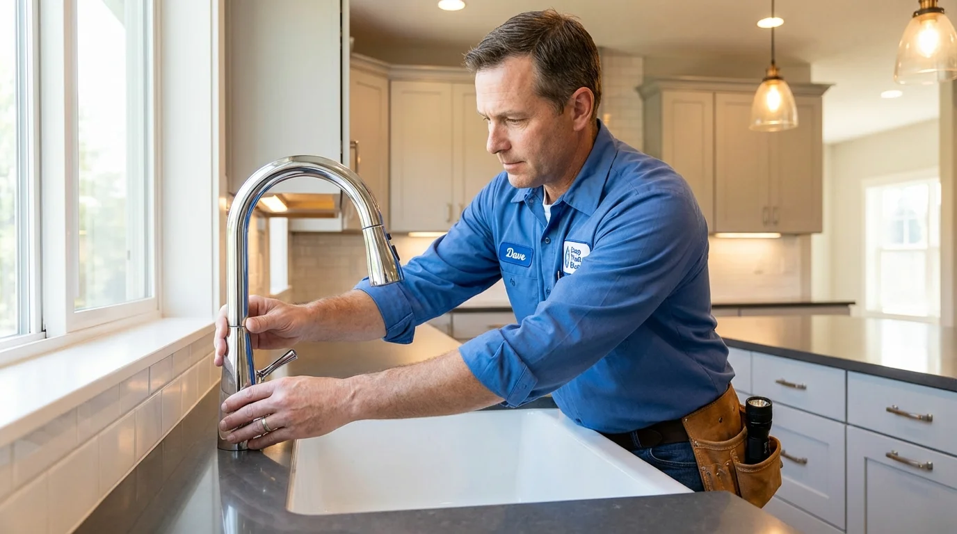 Kitchen faucet installation by Johns Plumbing LLC in Lutz